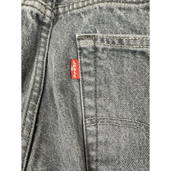 Levi’s 501 Jeans 38x30 Button Fly Gray Black Straight Leg Grunge Y2K Vintage - Picture 13 of 13